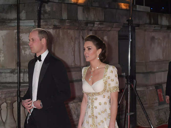 Kate attended the 2020 BAFTAs in an Alexander McQueen look she previously wore in 2012.