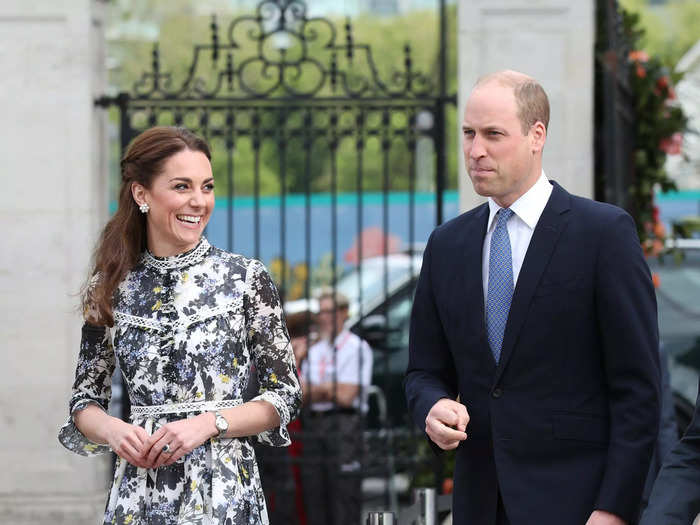 Kate wore florals to the evening portion of the Chelsea Garden Show.