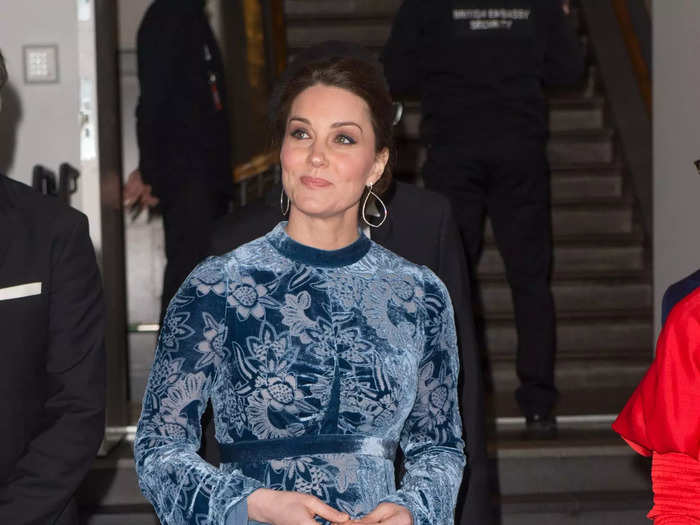 The Princess of Wales wore a soft velvet dress during a royal visit to Sweden.