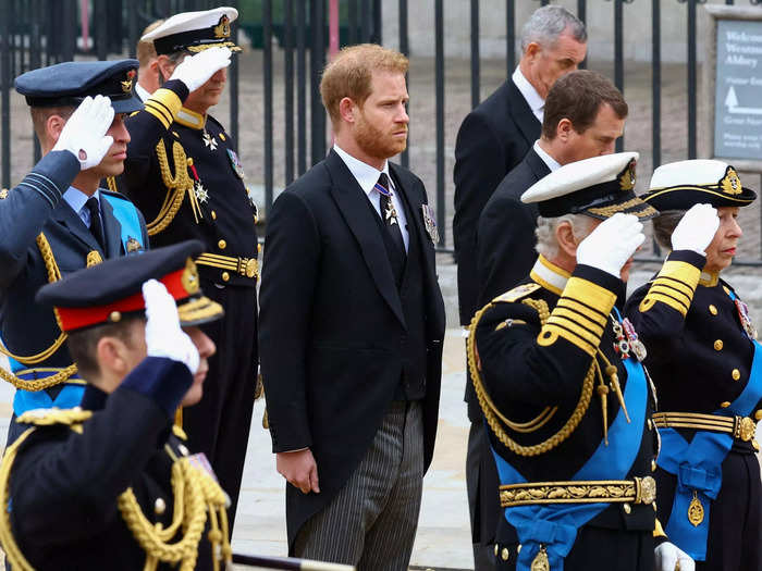 Prince Harry said he had a "horrible reaction" from the royal family on the day of Queen Elizabeth