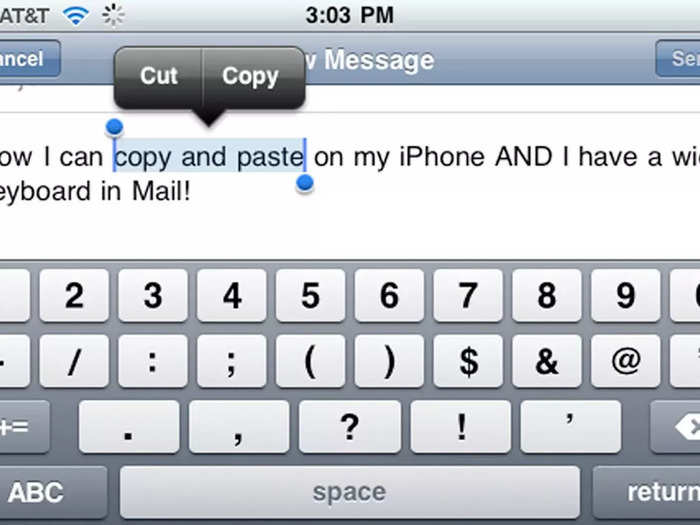 It took three years for Apple to add copy and paste.