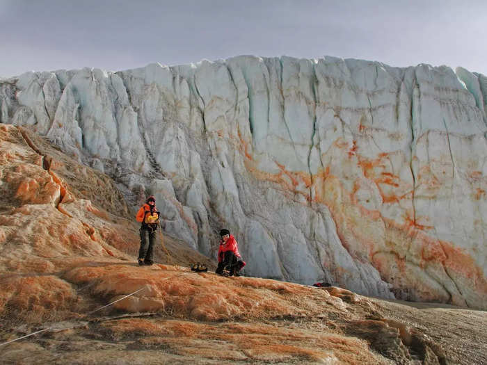 "While it sounds counterintuitive, water releases heat as it freezes, and that heat warms the surrounding colder ice," Erin Pettit, a glaciologist at University of Alaska Fairbanks and co-author of the 2017 study, said in a press release. "The heat and the lower freezing temperature of salty water make liquid movement possible. Taylor Glacier is now the coldest known glacier to have persistently flowing water."