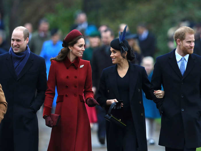 Meghan and Kate once again walked side-by-side to attend the Christmas Day Church service in Sandringham. As they walked, they appeared to chat casually.