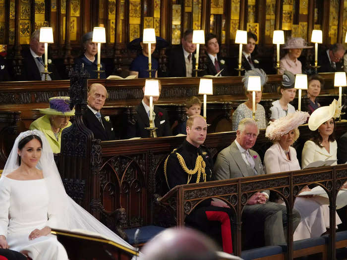 Kate, alongside Camilla, the Queen Consort, King Charles III, and Prince William, were front row at Meghan