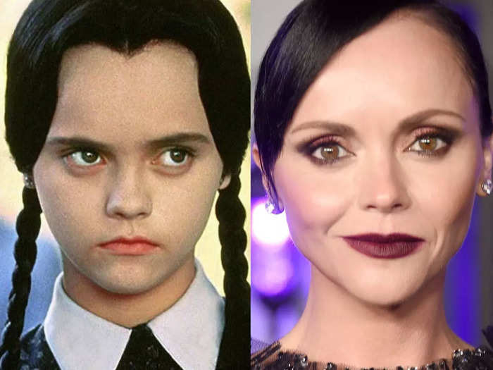 Christina Ricci played Wednesday in "The Addams Family" and "Addams Family Values."