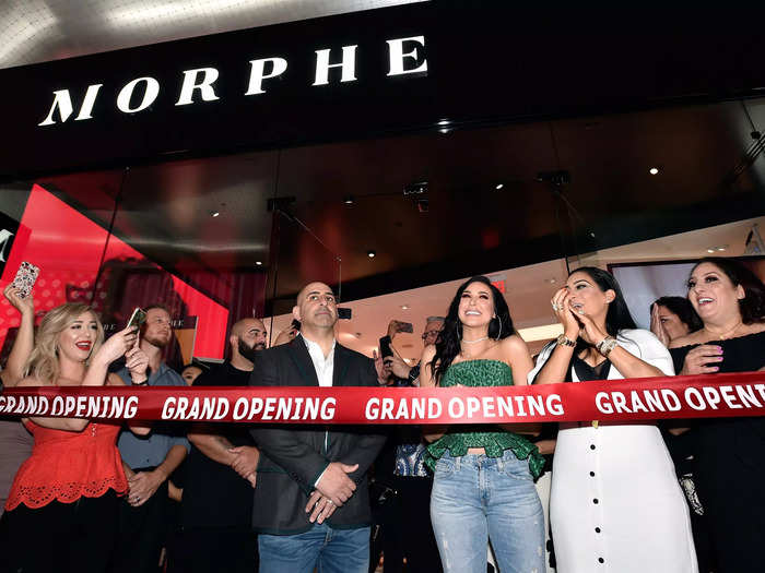 Internet celebrities were there to help Morphe open stores across the US.