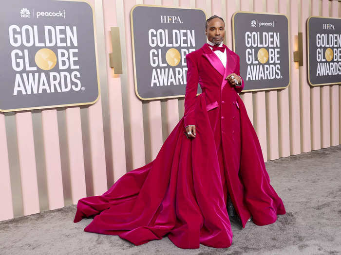 Billy Porter is no stranger to daring looks on the red carpet, and his 2023 Golden Globes look didn