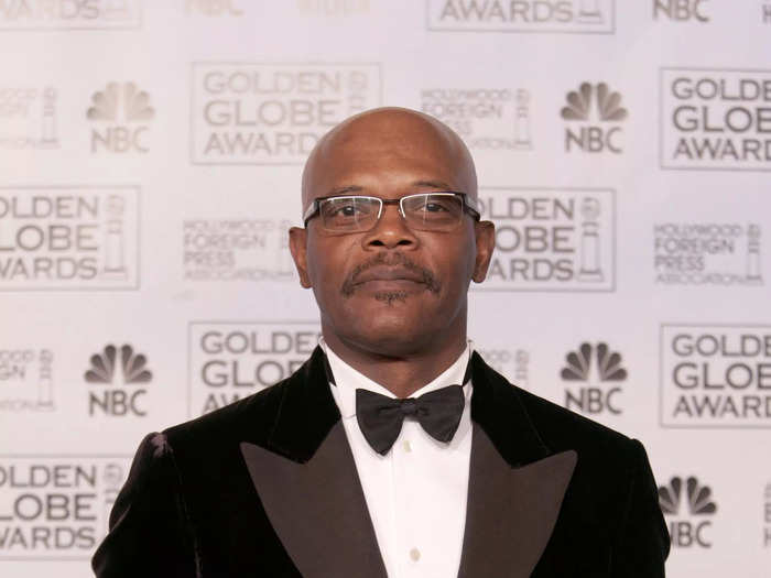 January 2005: Samuel L. Jackson opted for a sleek velvet suit.