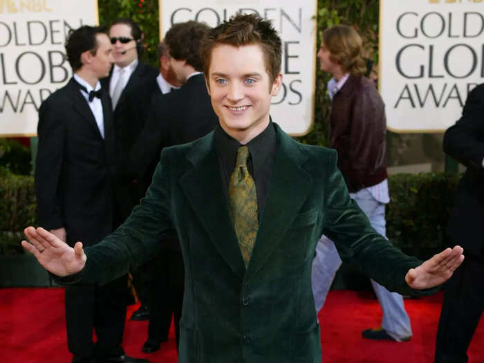 January 2004: Elijah Wood went with a unique ensemble.