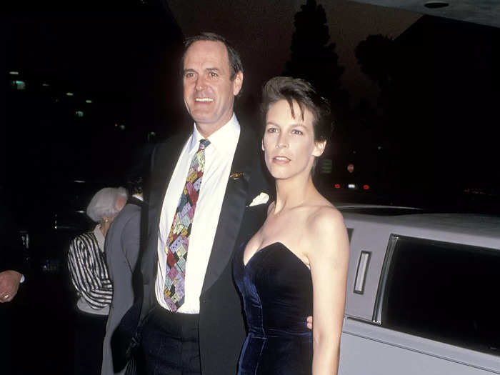 January 1989: John Cleese switched things up by wearing a colorful tie.