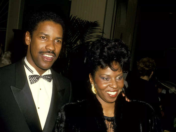 January 1988: Denzel Washington celebrated the occasion with a printed bow tie.