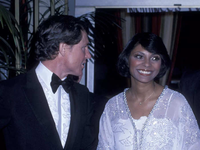 January 1978:  Leslie Uggams looked radiant in a sparkling jacket and white dress.