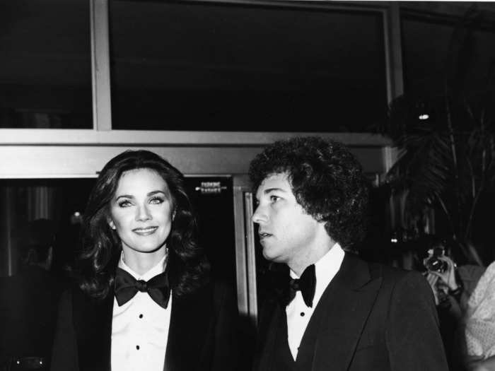 January 1977: Ditching the traditional style of gowns and skirts, Lynda Carter walked the red carpet wearing a tuxedo.