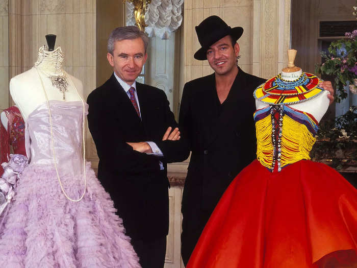 Two years later she joined the fashion designer John Galliano