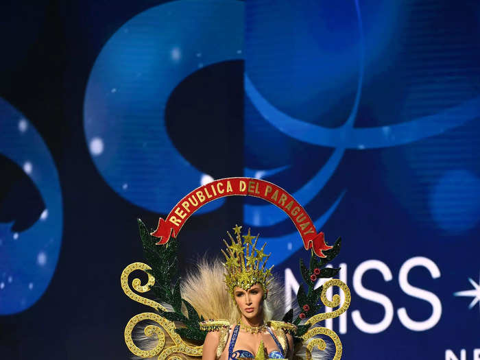 Miss Paraguay, on the other hand, wore one of the most daring looks of the night.