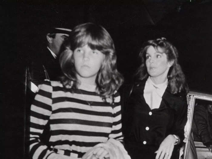 Lisa Marie made few public appearances growing up. In October 1981, at age 13, she was photographed exiting a car alongside her mother.