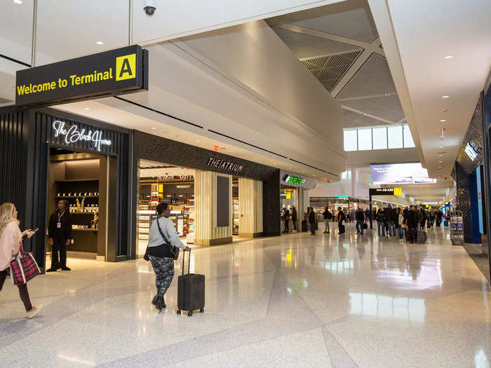 I was only allowed to tour a small section of the departures hall but it was enough to give me a glimpse into the dining and retail selection.