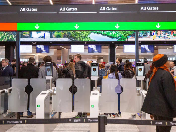 Even the ticketing counters and "e-Gates" used facial recognition software that could verify the traveler