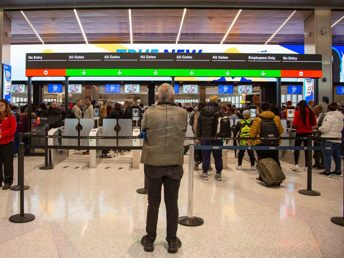 Here, several spaces were sensor-enabled and "smart," including check-in, security, and the doors of departure gates.