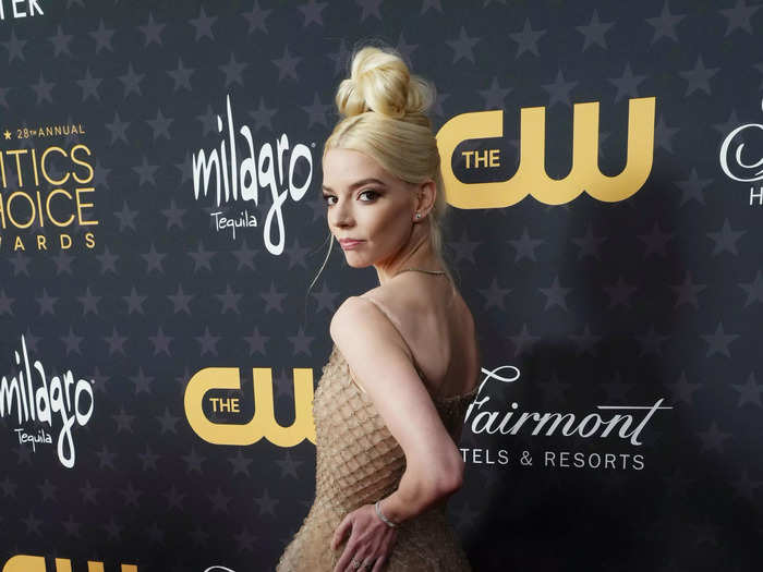 "The Menu" star Anya Taylor-Joy was also in attendance. She was seen wearing a nude dress, with her blonde hair piled high on her head.