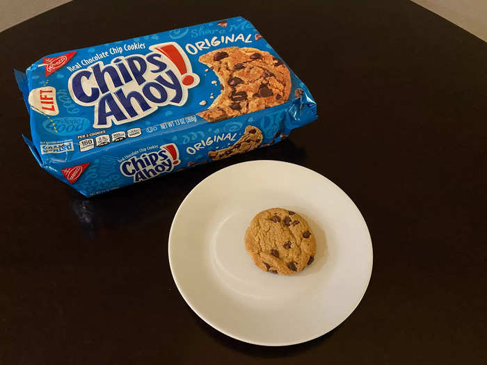 The original Chips Ahoy cookies looked and tasted just as I remembered.