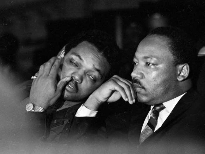 Reverend Jesse Jackson attended Dr. King