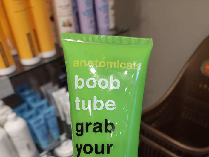 ... and some boob lotion.