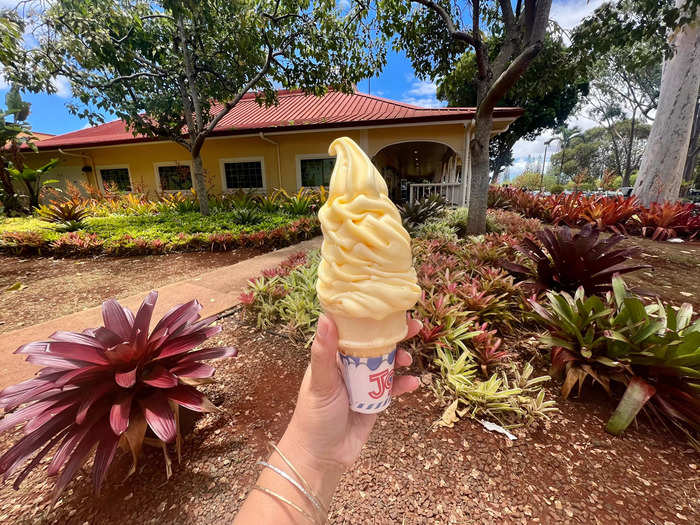 I topped off my experience with a sweet serving of Dole Whip soft serve.