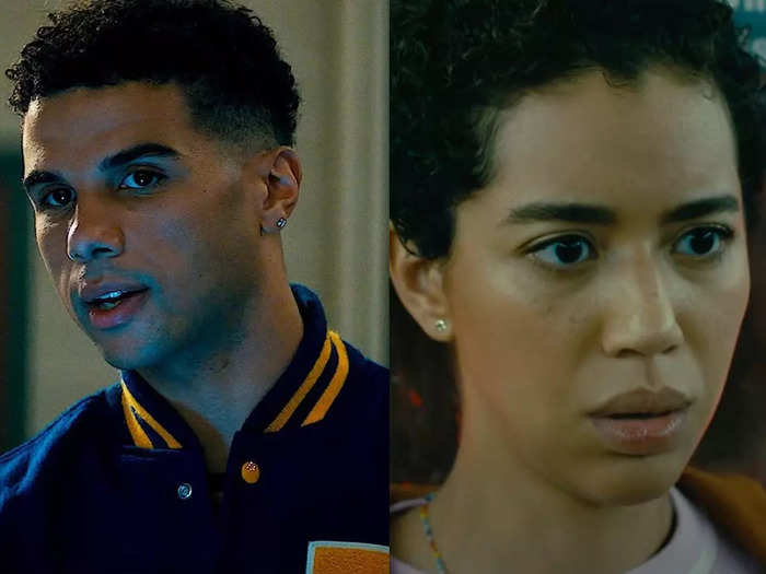 Mindy Meeks-Martin (Jasmin Savoy Brown) and Chad Meeks-Martin (Mason Gooding)