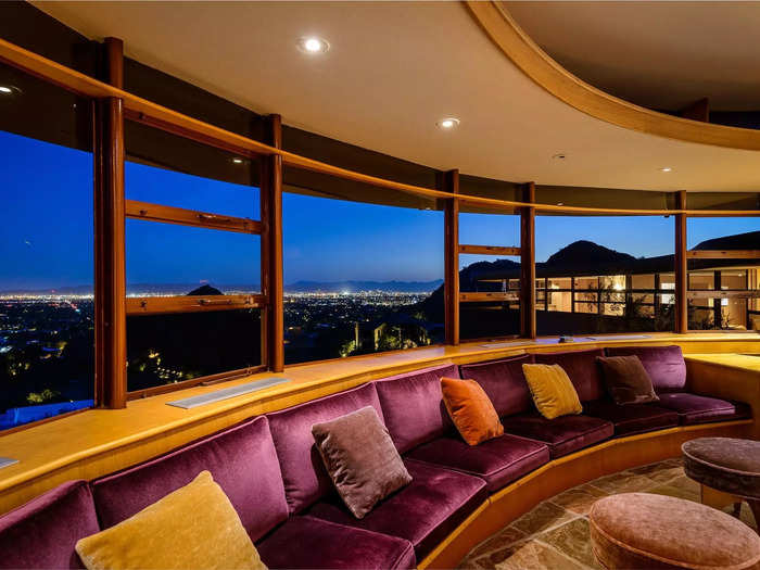 Every room in the house has unobstructed views of Palm Canyon.