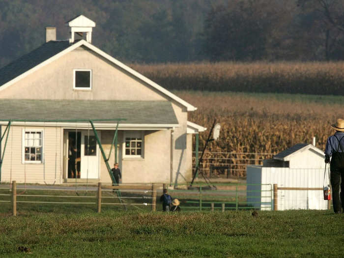 By 2012, Amish settlements had spread out into 30 states, particularly along the east coast in Maine and New York. They were looking for less populated rural areas to live on.