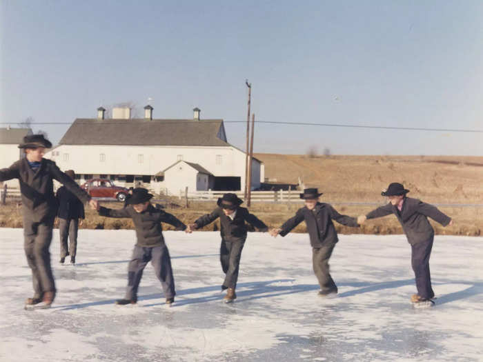 The Amish put the community first by avoiding individuality, which is clear from the plainclothes they wear. For males, it