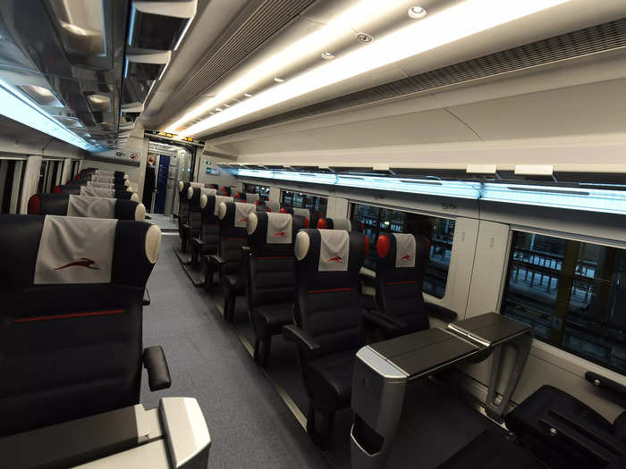 On the Italo high-speed train, traveling in "prima" class includes free wine and Prosecco and reclining seats.