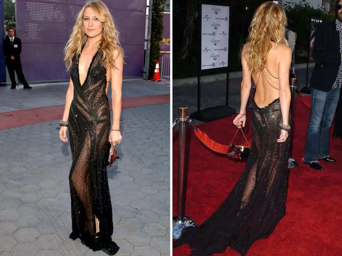 For the 2005 premiere of "The Skeleton Key," Hudson walked the red carpet in a slinky gown that was almost entirely sheer.