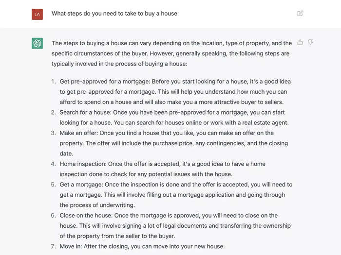 What are the steps for buying a house?