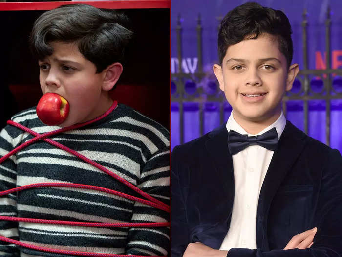 Her younger brother, Pugsley, is about 13 or 14 on the show. Actor Isaac Ordonez is 13 in real life.