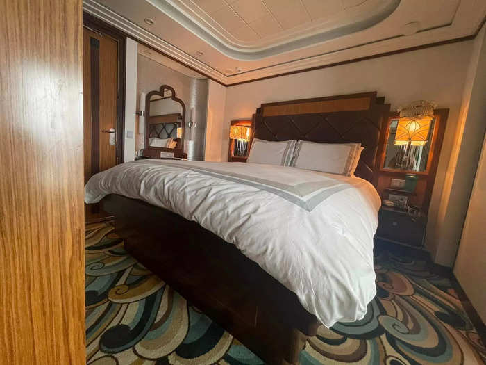 Our larger, more luxurious stateroom was a fun splurge.