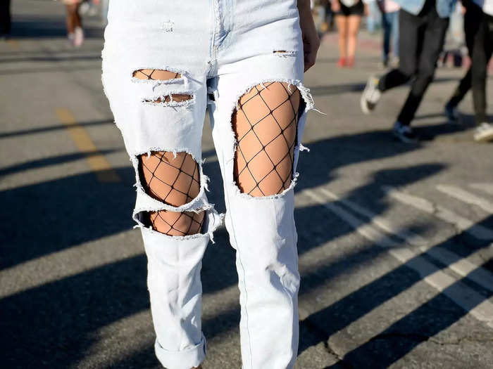 The distressed-denim trend is fading.