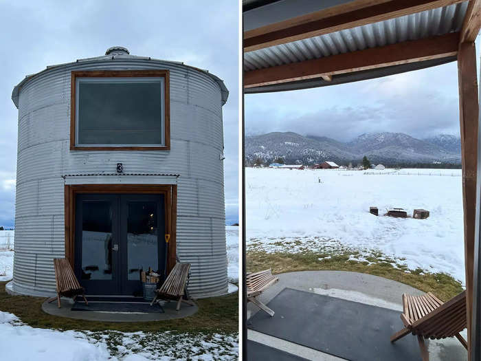 Each structure looks out over the Montana