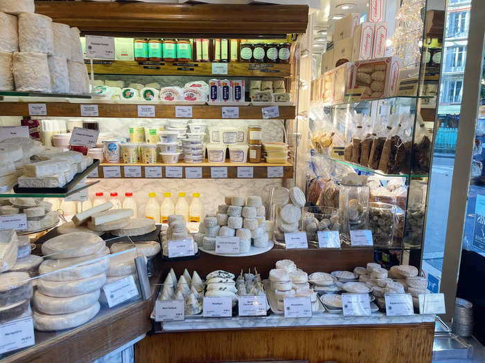 When I stepped inside, I was immediately greeted by an impressive display of cheese in all shapes and sizes.