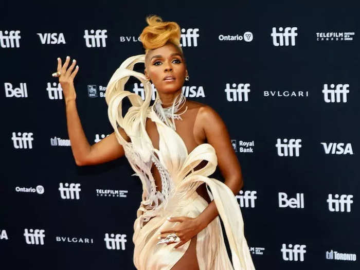 For the September 2022 premiere of "Glass Onion: A Knives Out Mystery" at the Toronto International Film Festival, Monáe arrived in a sculptural Iris van Herpen gown.