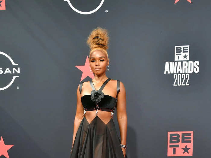 For the June 2022 BET Awards, Monáe chose another sheer ensemble.