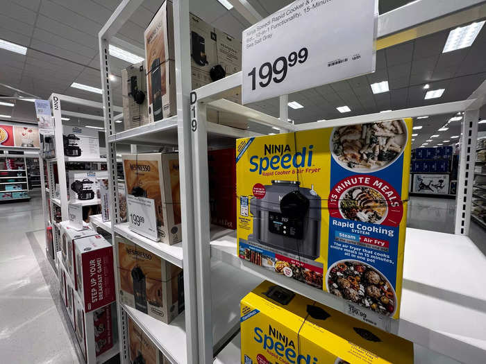 Spider wraps were also a common sight at a Target near Madison, Wisconsin.