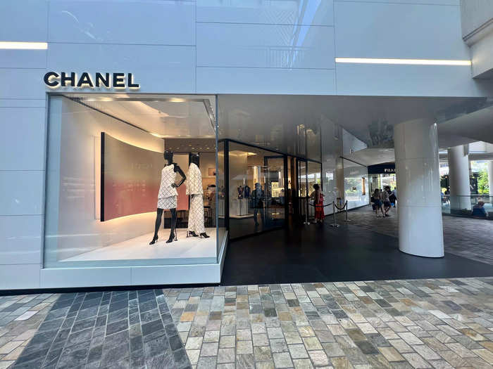 People can splurge on designer items at Chanel, Dior, Gucci, and many more high-end stores.