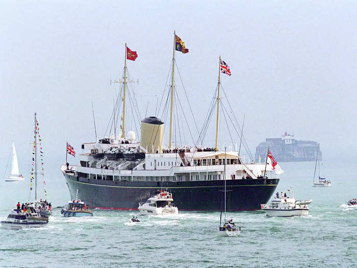 The Royal Yacht Britannia was the royal family