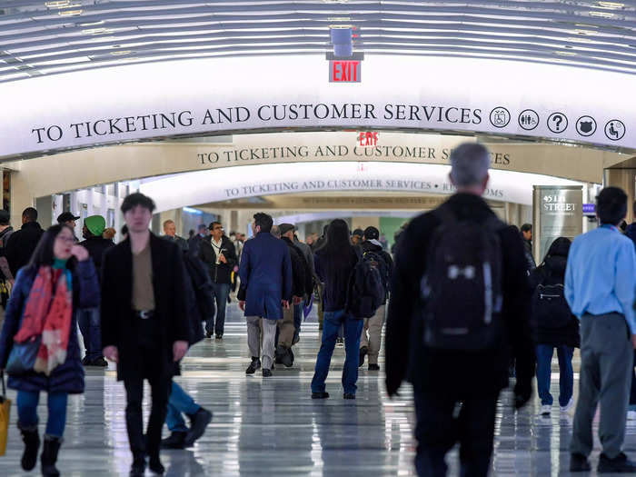 Commuters appeared to rejoice on the first day of operation at the terminal, marveling at the architecture and taking their first rides to and from the city.