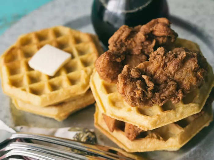 Fried chicken and waffles