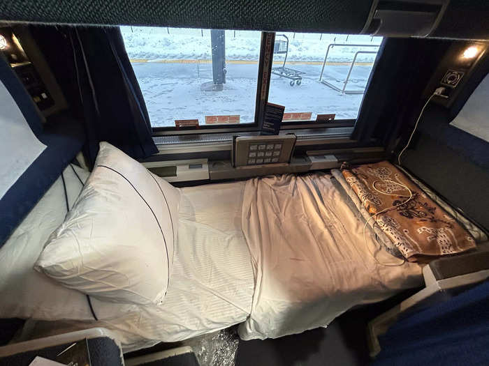 By booking an Amtrak roomette, I got access to first-class amenities.