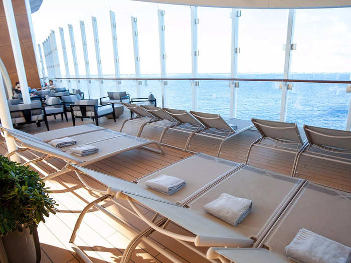 The 1,004-foot-long vessel can accommodate a little over 2,900 guests in its 1,467 staterooms.