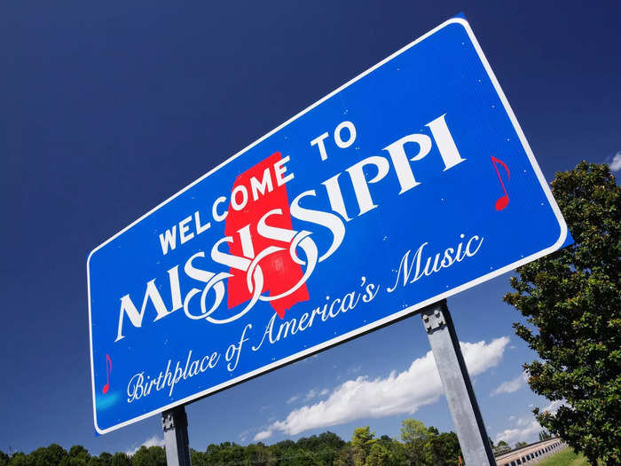 11 (tie). Mississippi